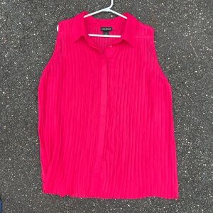 Lane Bryant women’s size 24 pink sheer tank top